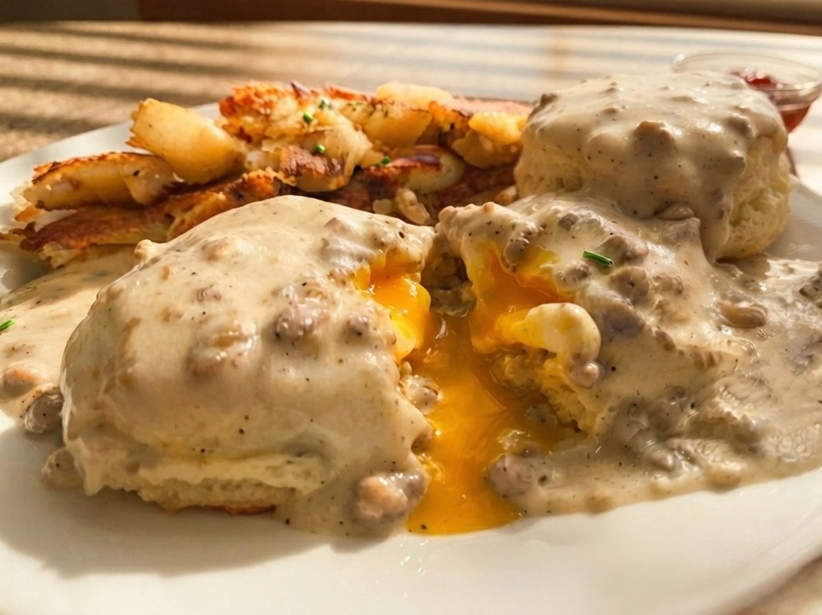 Biscuits & Sausage Gravy – Corner Post Diner, Brick, NJ