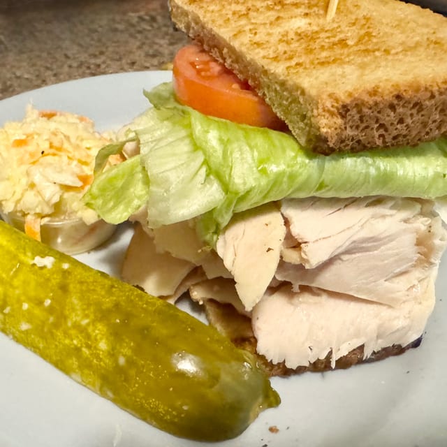 Half a Sandwich with Soup.