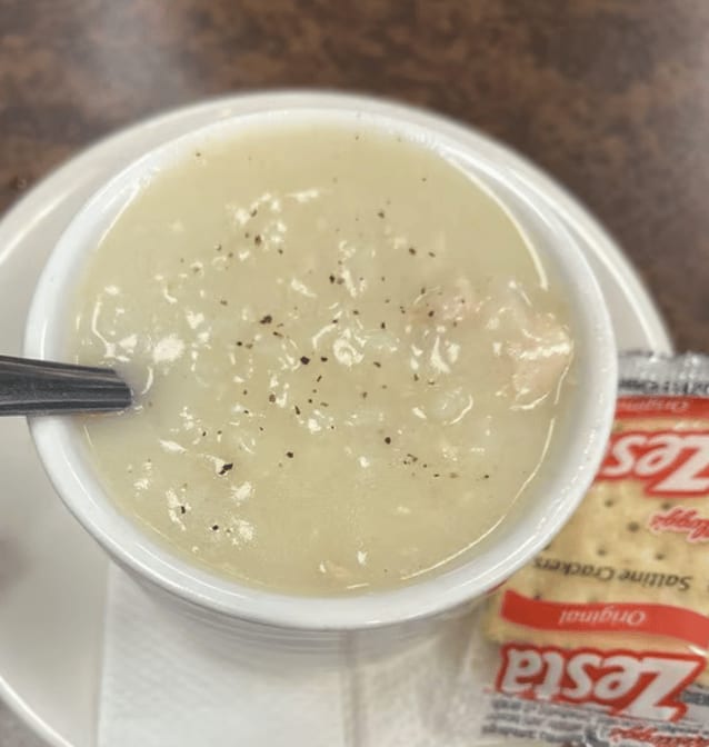 Cream of Turkey Soup Saturday & Sunday.