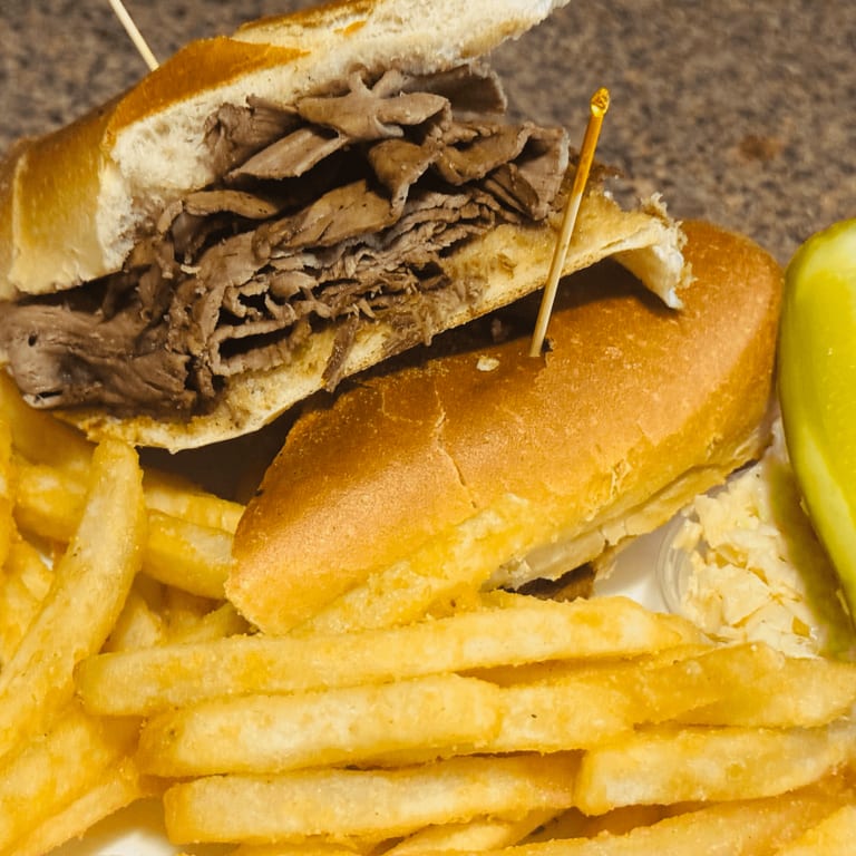 Delicious French Dip Sandwich