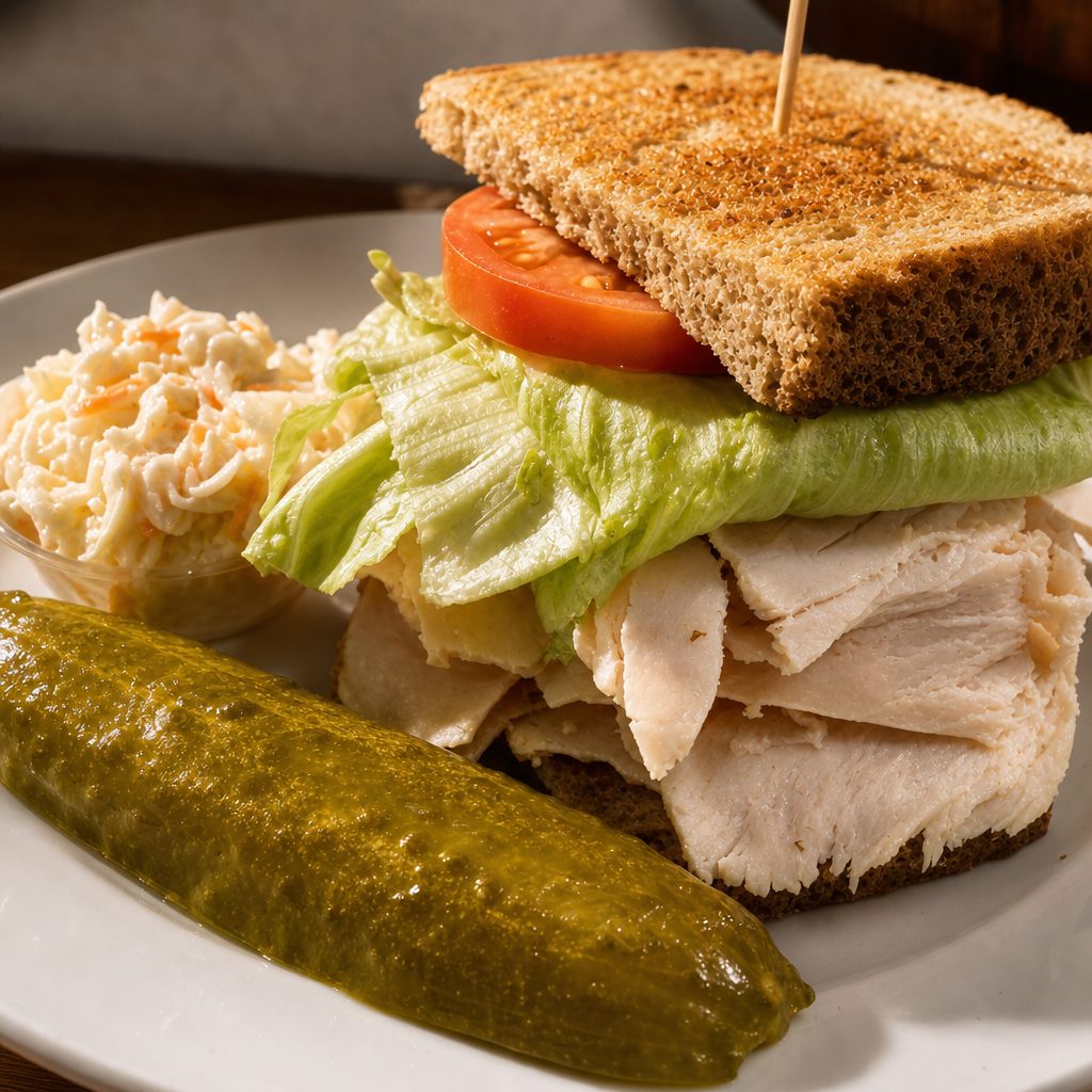 Half a Sandwich with Soup.